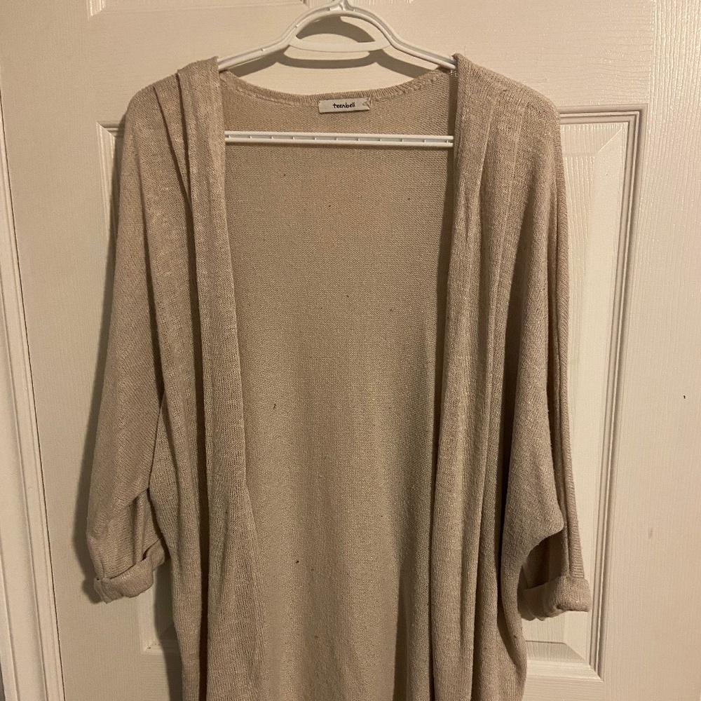Blush oversized cardigan